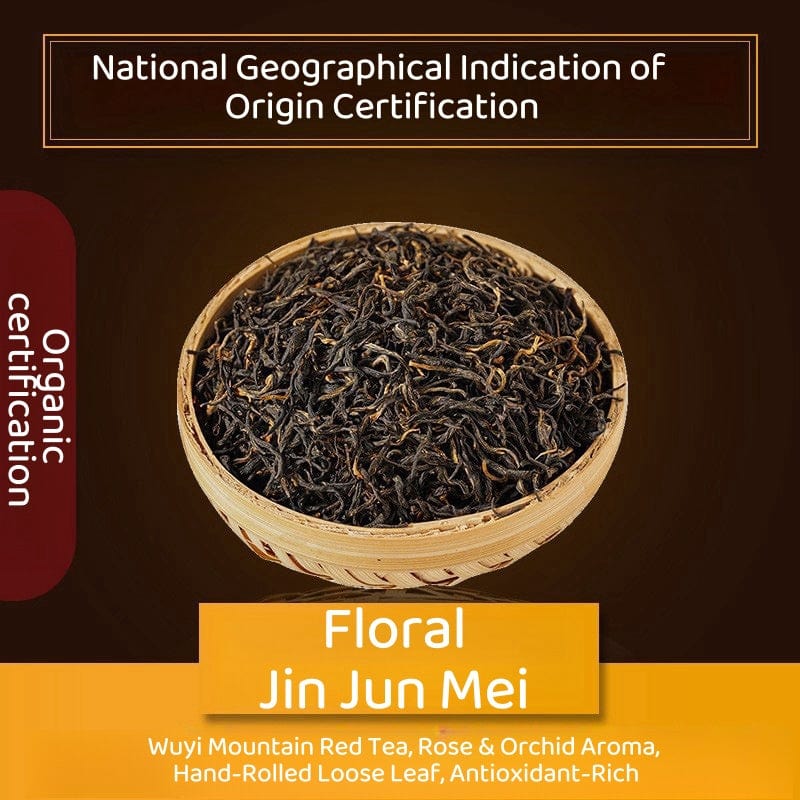 Wuyi Jin Jun Mei Black Tea - Chinese Red Tea, Organic Loose Leaf