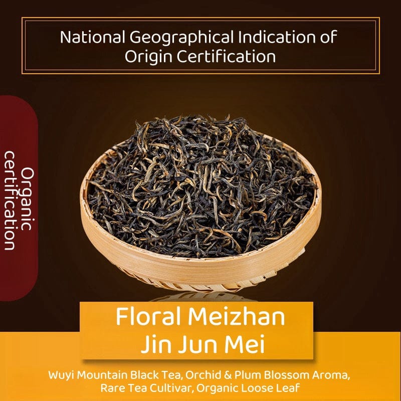 Wuyi Jin Jun Mei Black Tea - Chinese Red Tea, Organic Loose Leaf